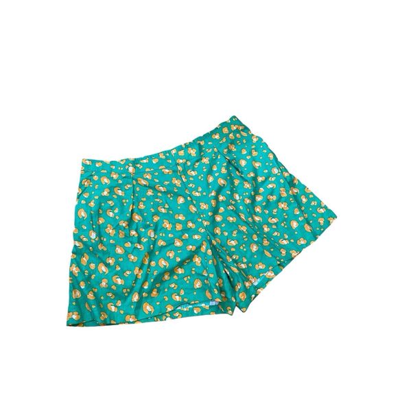 Tabitha Brown Target Shorts 3X Leopard Animal Print High Rise Pleat Linen 554 - Picture 2 of 9